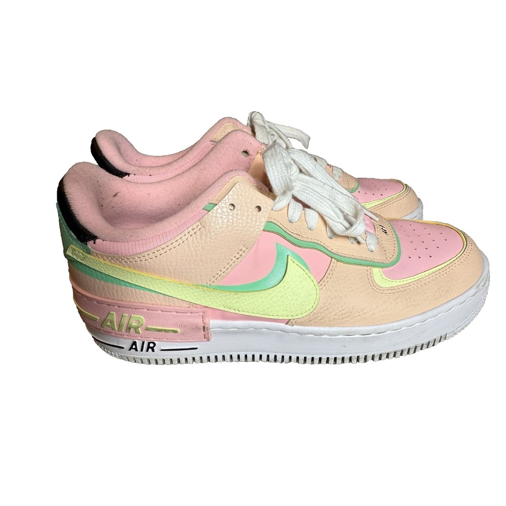 NIKE Air Force 1 Shadow 'Arctic Punch Barely Volt Shoes Women 10 CU8591-601